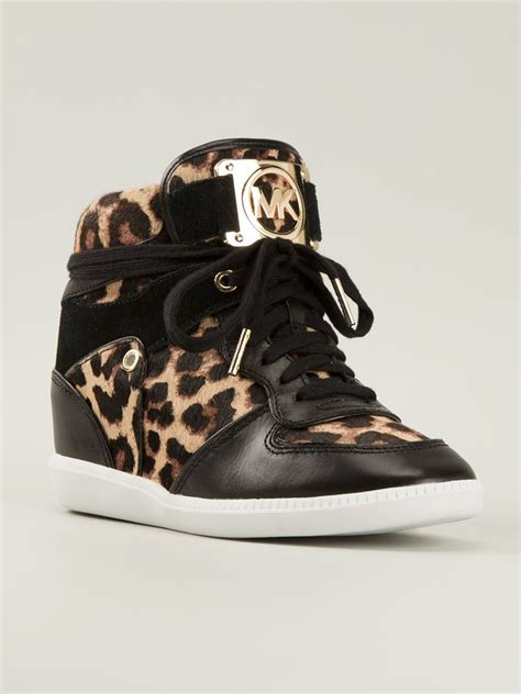 michael kors leopard sneakers sale|michael kors leopard print shoes.